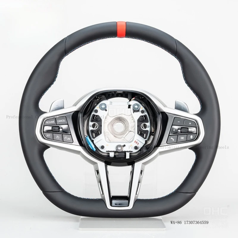 Suitable for 24 models of F-chassis BMW steering wheels, modified with high-end red positioning lines, full leather M5 style car
Suitable for 24 models of F-chassis BMW steering wheels, modified with high-end red positioning lines, full leather M5 style car