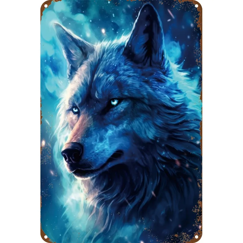 Vintage Wolf Design Aluminum Metal Tin Sign, 8x12 Inches, Multipurpose Wall Hanging Decor for Home, Living Room, Bedroom, Office
Vintage Wolf Design Aluminum Metal Tin Sign, 8x12 Inches, Multipurpose Wall Hanging Decor for Home, Living Room, Bedroom, Office