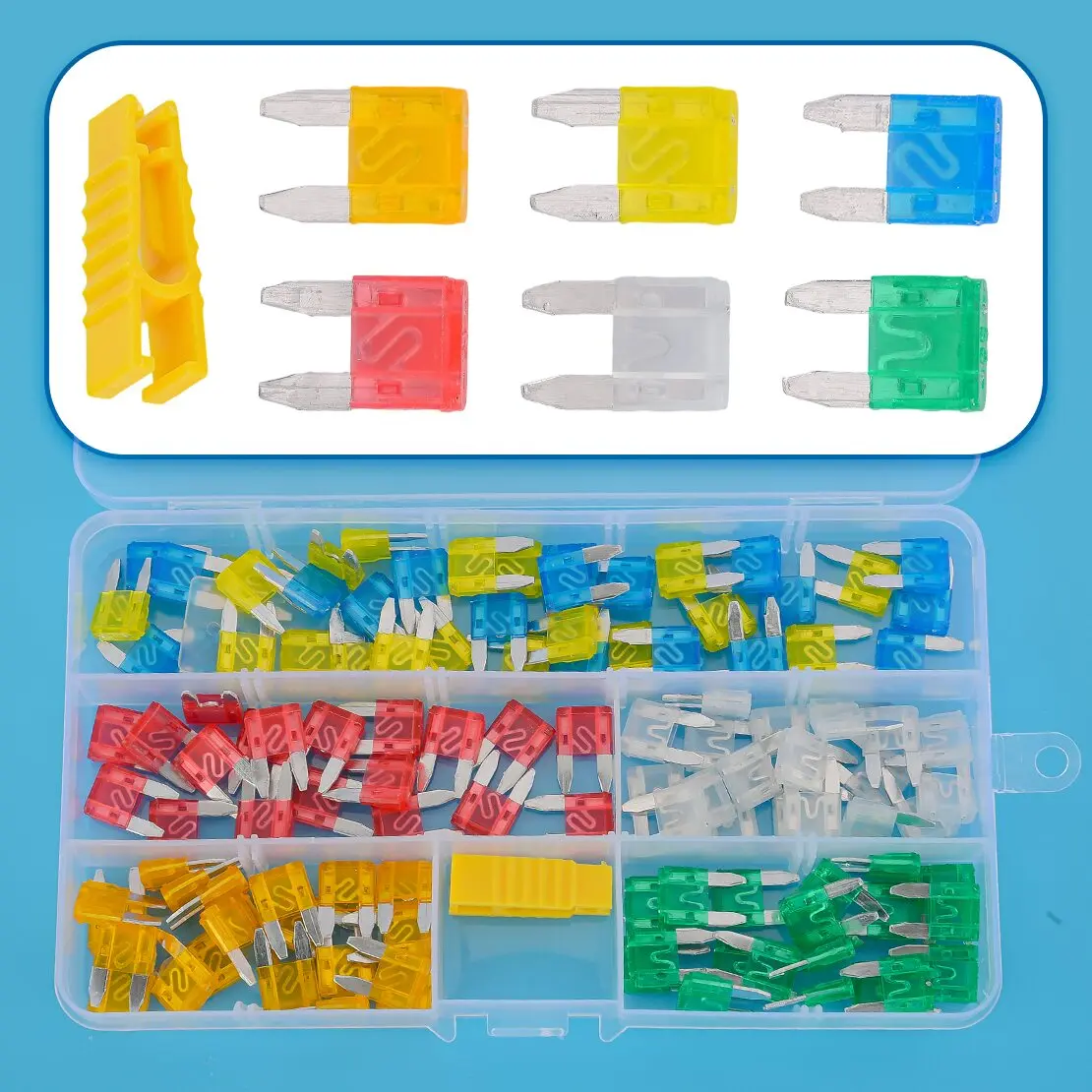 120 шт./компл. 5A 10A 15A 20A 25A 30A автомобильный микро мини-предохранитель в ассортименте, подходит для автомобиля, грузовика, мотоцикла, лодки 12 В
120 шт./компл. 5A 10A 15A 20A 25A 30A автомобильный микро мини-предохранитель в ассортименте, подходит для автомобиля, грузовика, мотоцикла, лодки 12 В