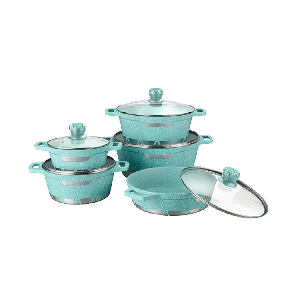 Cookware Sets 10Pcs Sets Flame Non-Stick An Aluminum Pots Soup Pot Household Kitchen Frying Pan Pots Set Nonstick Cookware Set
Cookware Sets 10Pcs Sets Flame Non-Stick An Aluminum Pots Soup Pot Household Kitchen Frying Pan Pots Set Nonstick Cookware Set