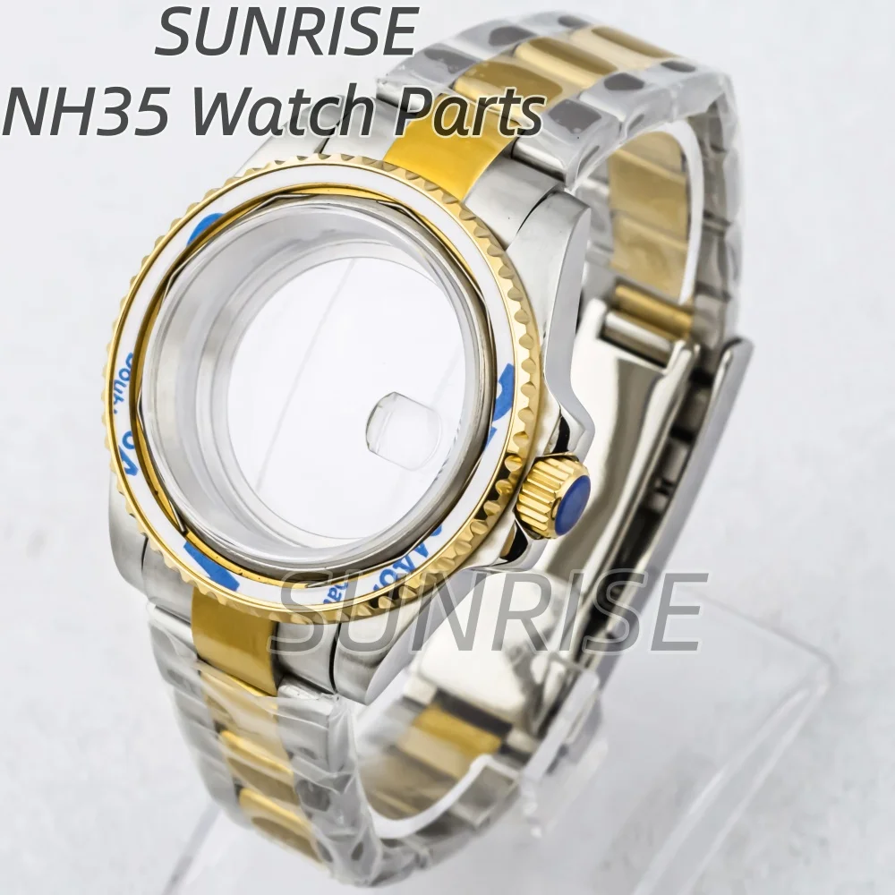 40mm NH35 watch case NO bezel sapphire stainless steel fit NH34 NH35 NH36 automatic movement 28.5mm dial sub oyster strap parts
40mm NH35 watch case NO bezel sapphire stainless steel fit NH34 NH35 NH36 automatic movement 28.5mm dial sub oyster strap parts