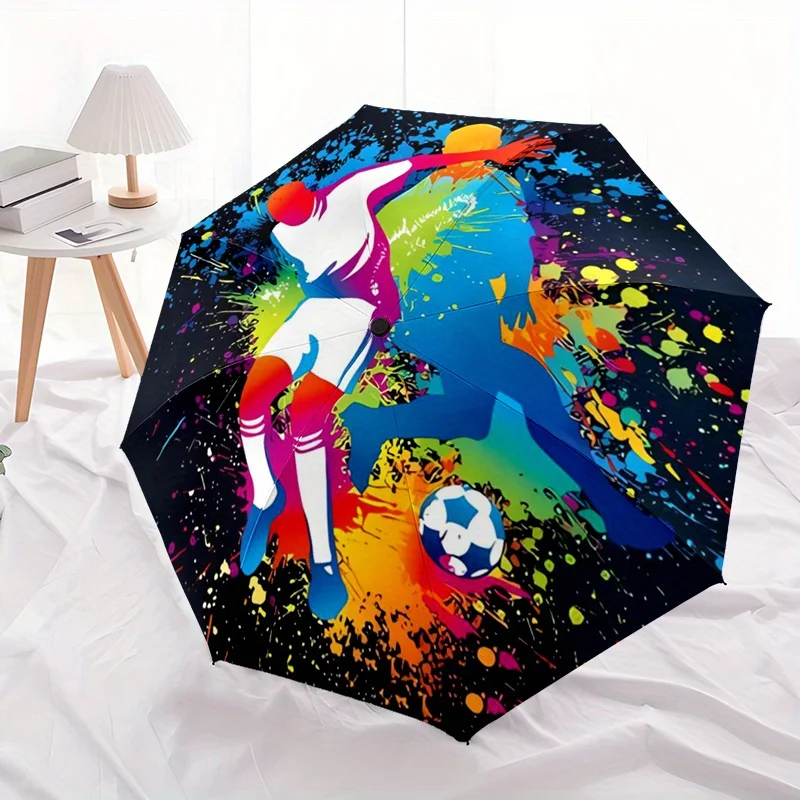 1pc Soccer Players in Motion - a Lightweight, Automatic Folding Umbrella Designed for Outdoor Activities
1pc Soccer Players in Motion - a Lightweight, Automatic Folding Umbrella Designed for Outdoor Activities