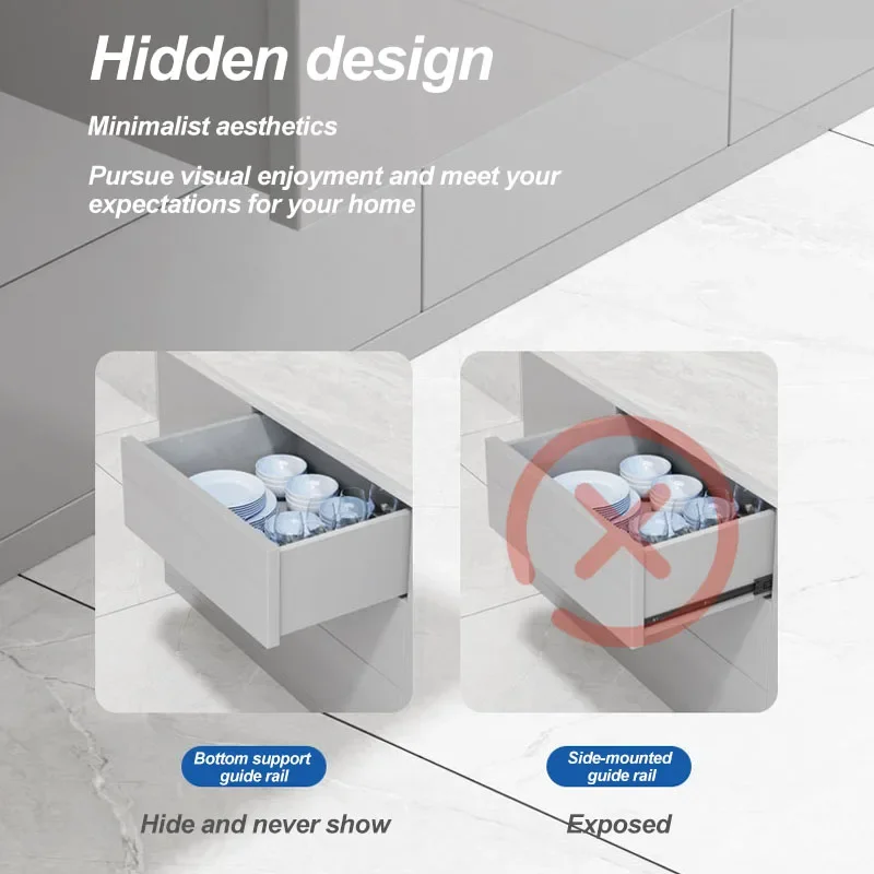 1Pair 1.0mm Thick Buffer Safety Net Slide Rail Section 2 Flat Hook Side Slide Rail Hide No-drill Drawer Guide Track
1Pair 1.0mm Thick Buffer Safety Net Slide Rail Section 2 Flat Hook Side Slide Rail Hide No-drill Drawer Guide Track