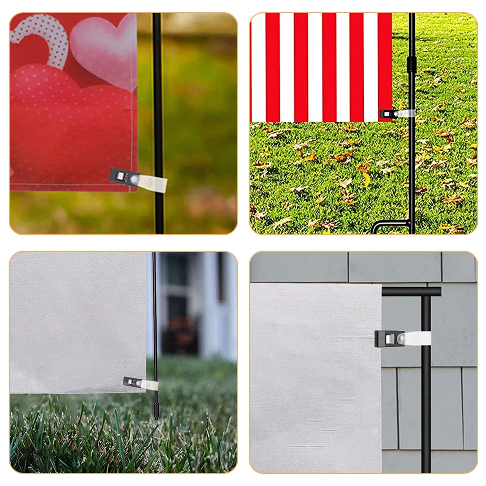 40Pcs Windproof Garden Flag Clips Heavy Duty Flag Stoppers Secure Fixing Clamps for Yard Lawn Decor Yard Banner Clips
40Pcs Windproof Garden Flag Clips Heavy Duty Flag Stoppers Secure Fixing Clamps for Yard Lawn Decor Yard Banner Clips