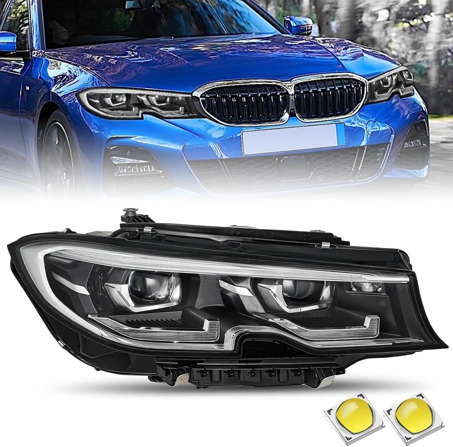 Замена адаптивной фары AFS для BMW 3 серии G20 G21 G28 330i 340i 2019 2020 2021 года со всеми светодиодными лампами, OE Direct
Замена адаптивной фары AFS для BMW 3 серии G20 G21 G28 330i 340i 2019 2020 2021 года со всеми светодиодными лампами, OE Direct