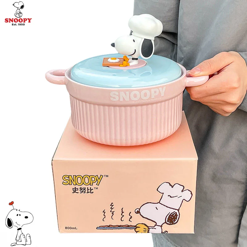 Disney Snoopy 3D Doll Cute Kawaii Ceramic Soup Bowl with Lid and Two Ears Large Capacity Instant Noodle Bowl Fashion Gift
Disney Snoopy 3D Doll Cute Kawaii Ceramic Soup Bowl with Lid and Two Ears Large Capacity Instant Noodle Bowl Fashion Gift