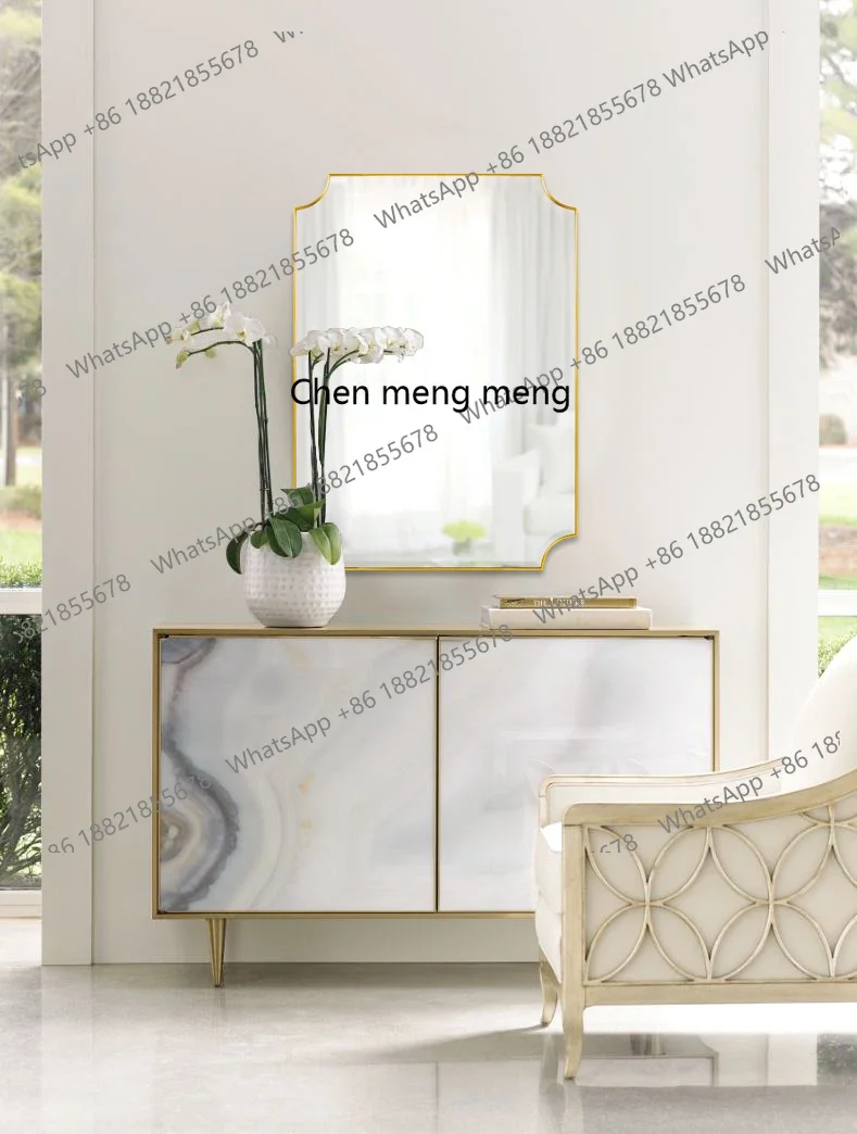 HOT SALES Simple light luxury decorative mirror in the entrance, wall-mounted mirror in the living room foyer, cosmetic bathroom
HOT SALES Simple light luxury decorative mirror in the entrance, wall-mounted mirror in the living room foyer, cosmetic bathroom