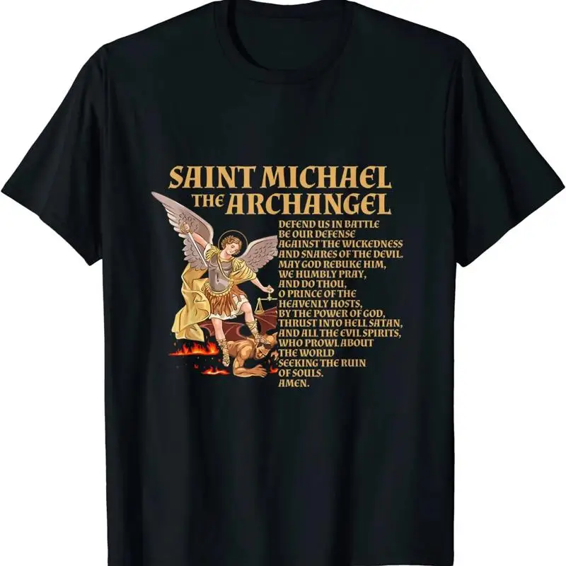 Горячая футболка St Michael The Archangel Prayer, размер S 5Xl
Горячая футболка St Michael The Archangel Prayer, размер S 5Xl