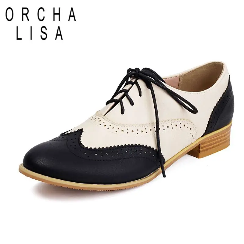 ORCHALISA Brand 2025 Female Flats Round Toe Lace Up Casual Daily Vintage Brogues Shoes for Women Mixed Color Plus Size 41 42 43
ORCHALISA Brand 2025 Female Flats Round Toe Lace Up Casual Daily Vintage Brogues Shoes for Women Mixed Color Plus Size 41 42 43