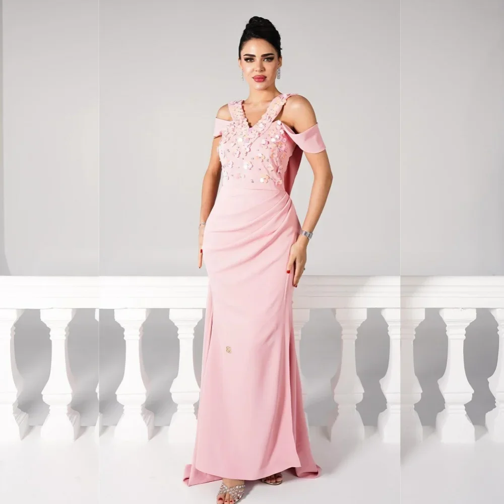 Customized Sparkle Jersey Pleat Mermaid Off-the-shoulder Midi Dresses Evening Dresses Classic Exquisite Modern Style Pastrol Ch
Customized Sparkle Jersey Pleat Mermaid Off-the-shoulder Midi Dresses Evening Dresses Classic Exquisite Modern Style Pastrol Ch