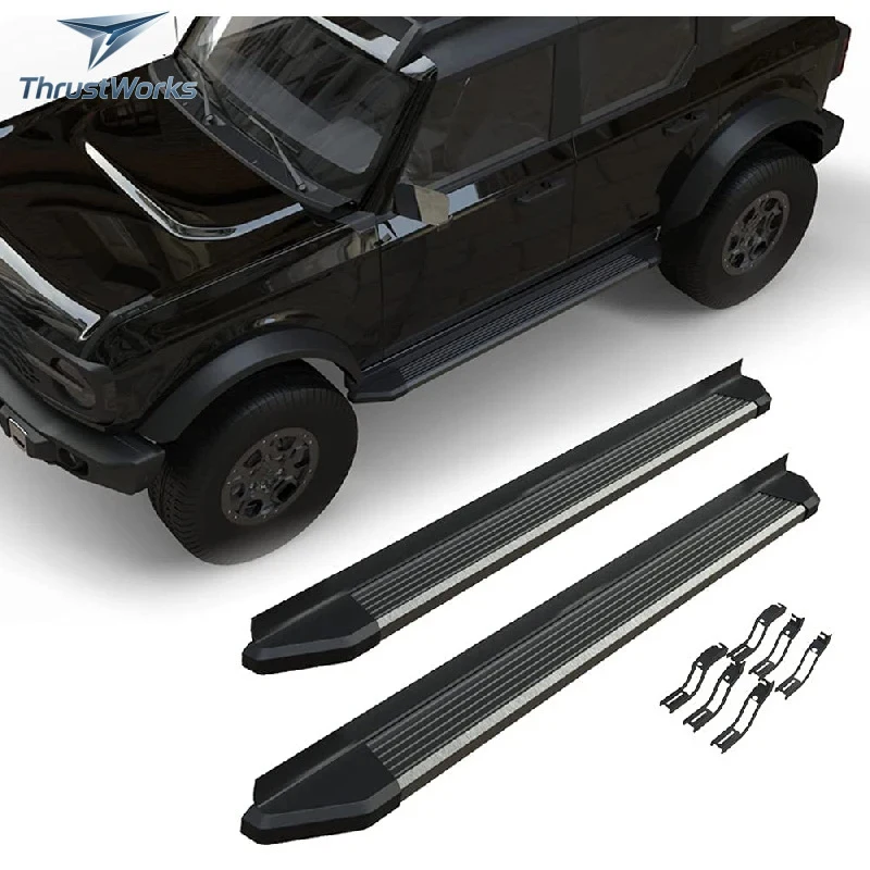 Lightweight Aluminum Side Step Running Boards Bronco 4 2022 2023 Bars
Lightweight Aluminum Side Step Running Boards Bronco 4 2022 2023 Bars