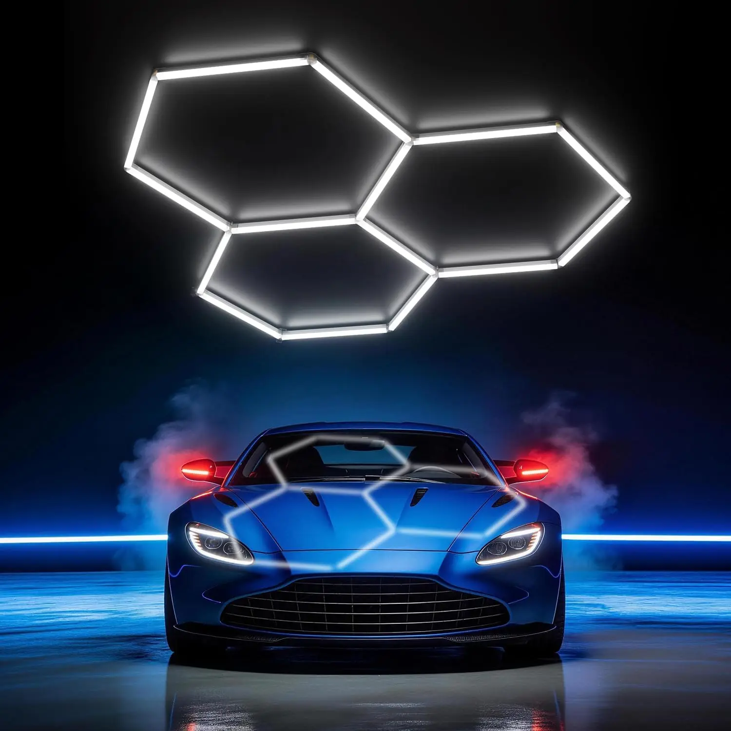 Hexagon LED Lights: 105W 10500LM, Ultra Bright 6500K, Easy Install for Garage, Workshop, Gym
Hexagon LED Lights: 105W 10500LM, Ultra Bright 6500K, Easy Install for Garage, Workshop, Gym