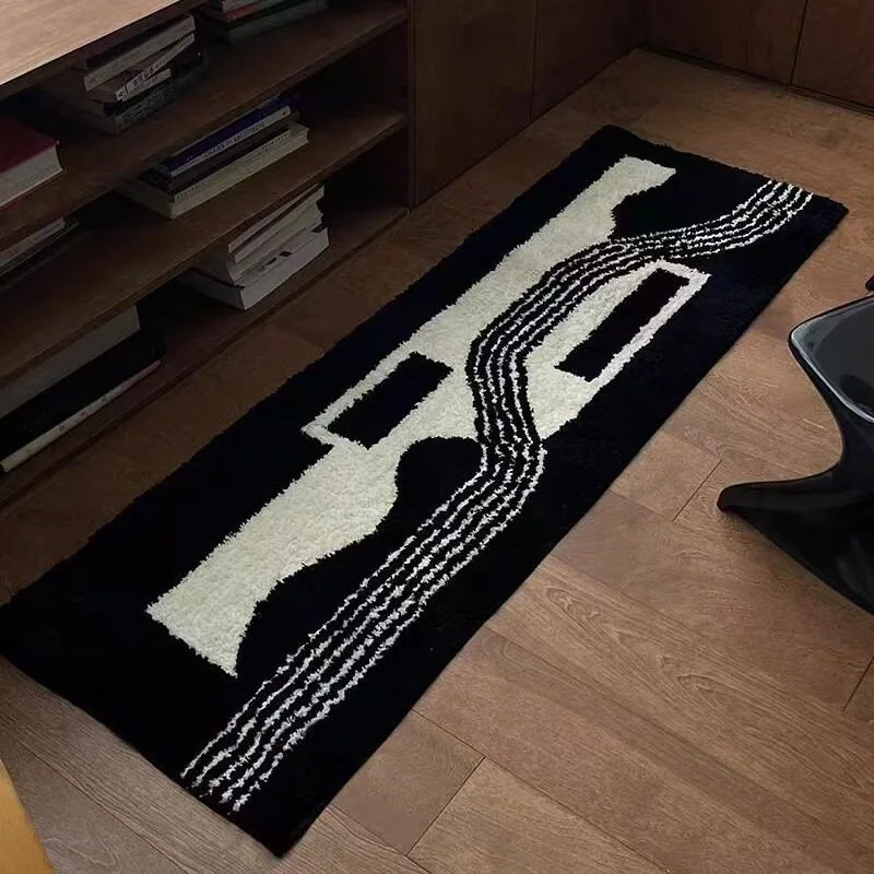 Bedroom Bedside Rug Soft and Comfortable Faux Cashmere Carpet High-end Minimalist Style Rugs Long Bedside Mat Home Decor Carpets
Bedroom Bedside Rug Soft and Comfortable Faux Cashmere Carpet High-end Minimalist Style Rugs Long Bedside Mat Home Decor Carpets