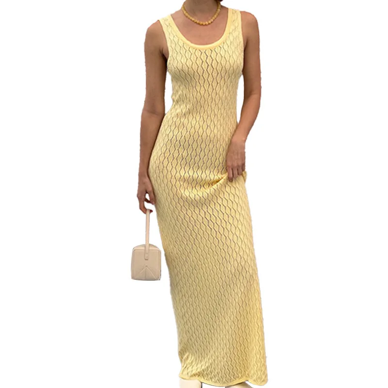 2025 Summer Knitted Hollow Out Sleeveless Crochet Knitted Tunic Beach Cover Up Dress Wear Beachwear Holiday Female Women
2025 Summer Knitted Hollow Out Sleeveless Crochet Knitted Tunic Beach Cover Up Dress Wear Beachwear Holiday Female Women