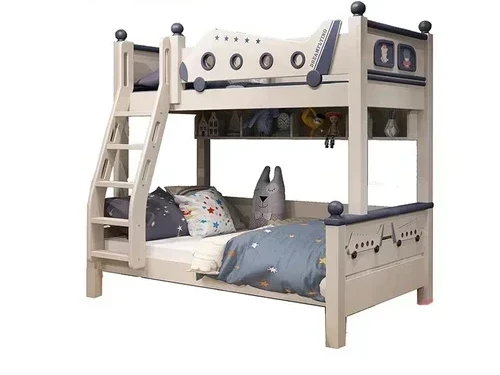 Two-Story Bed Bunk Bed Small Apartment Bunk Solid Wood Sliding Ladder Bed Upper and Lower Bunk Cartoon Aircraft
Two-Story Bed Bunk Bed Small Apartment Bunk Solid Wood Sliding Ladder Bed Upper and Lower Bunk Cartoon Aircraft