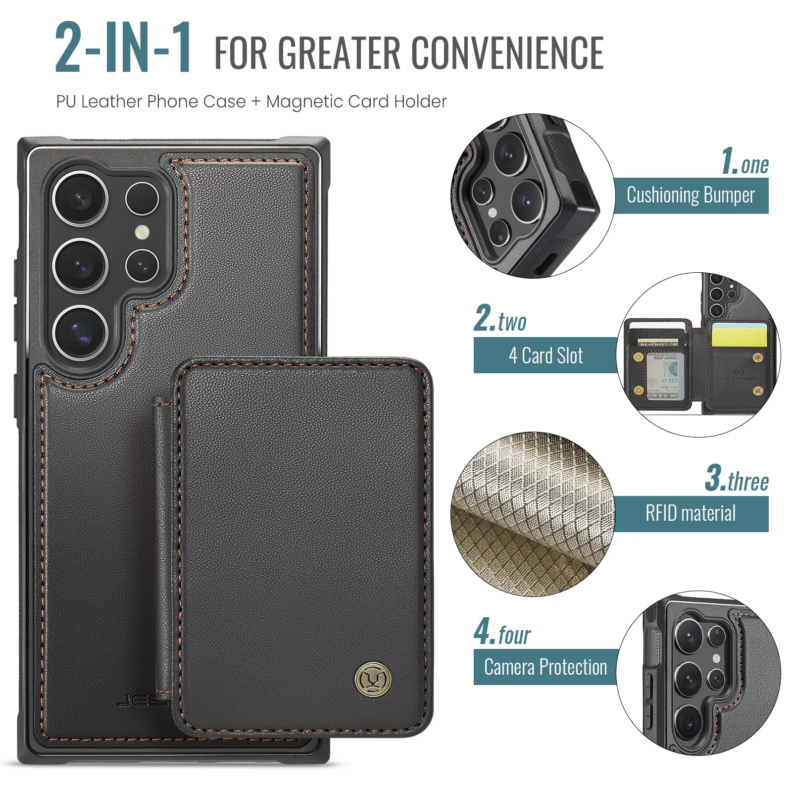 HARUINO For Samsung Galaxy S25 S24 Ultra Phone Case Anti theft Brush Samsung S23/S22 Change Pack Card Holder Protective Cover
HARUINO For Samsung Galaxy S25 S24 Ultra Phone Case Anti theft Brush Samsung S23/S22 Change Pack Card Holder Protective Cover