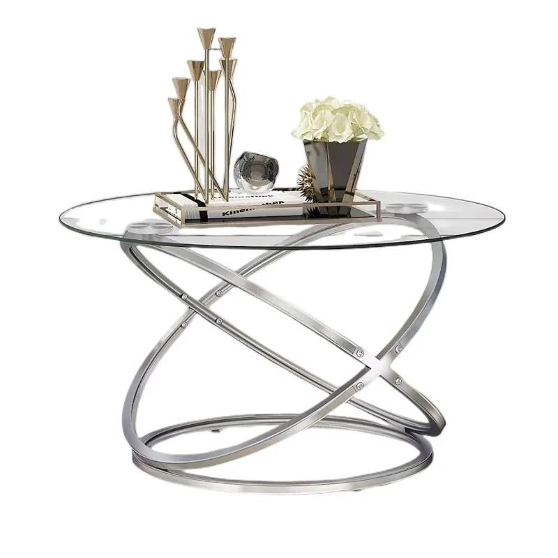 Living Room Sofa Corner side table Round Stainless Steel Tempered Glass Coffee Table Home American Balcony
Living Room Sofa Corner side table Round Stainless Steel Tempered Glass Coffee Table Home American Balcony
