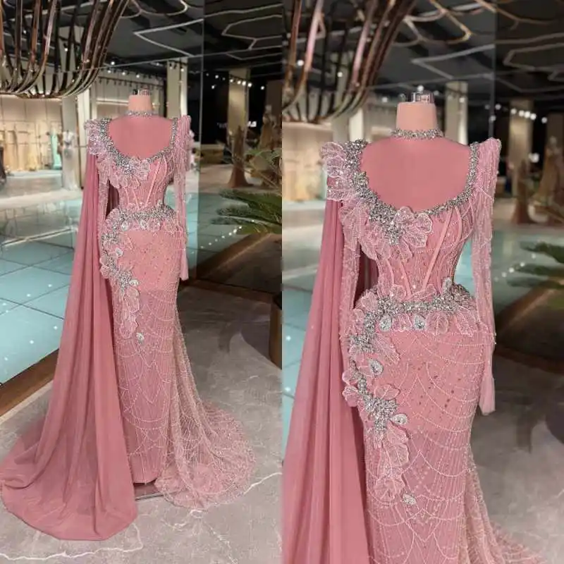 Sexy Crystal Sequined Prom Dresses Sparkly Long Sleeve Evening Dress Customized Floral Appliques Party Cocktail Gown
Sexy Crystal Sequined Prom Dresses Sparkly Long Sleeve Evening Dress Customized Floral Appliques Party Cocktail Gown