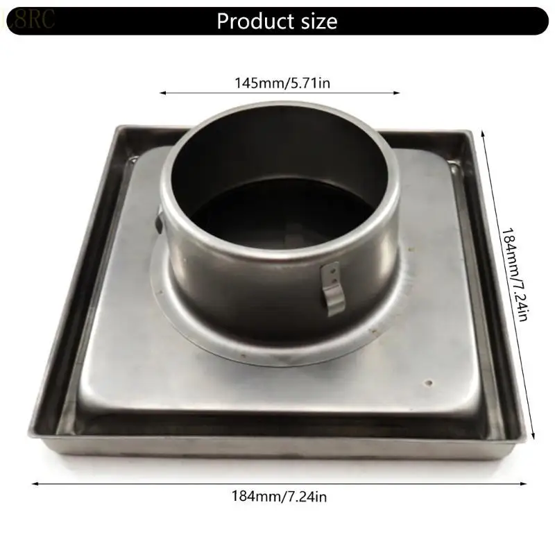 L8RC Stainless Steel Air Vent 150mm Ventilation Grille Wall Square Tumble Extractors Ventilation Cover Fan Outlet Enduring
L8RC Stainless Steel Air Vent 150mm Ventilation Grille Wall Square Tumble Extractors Ventilation Cover Fan Outlet Enduring