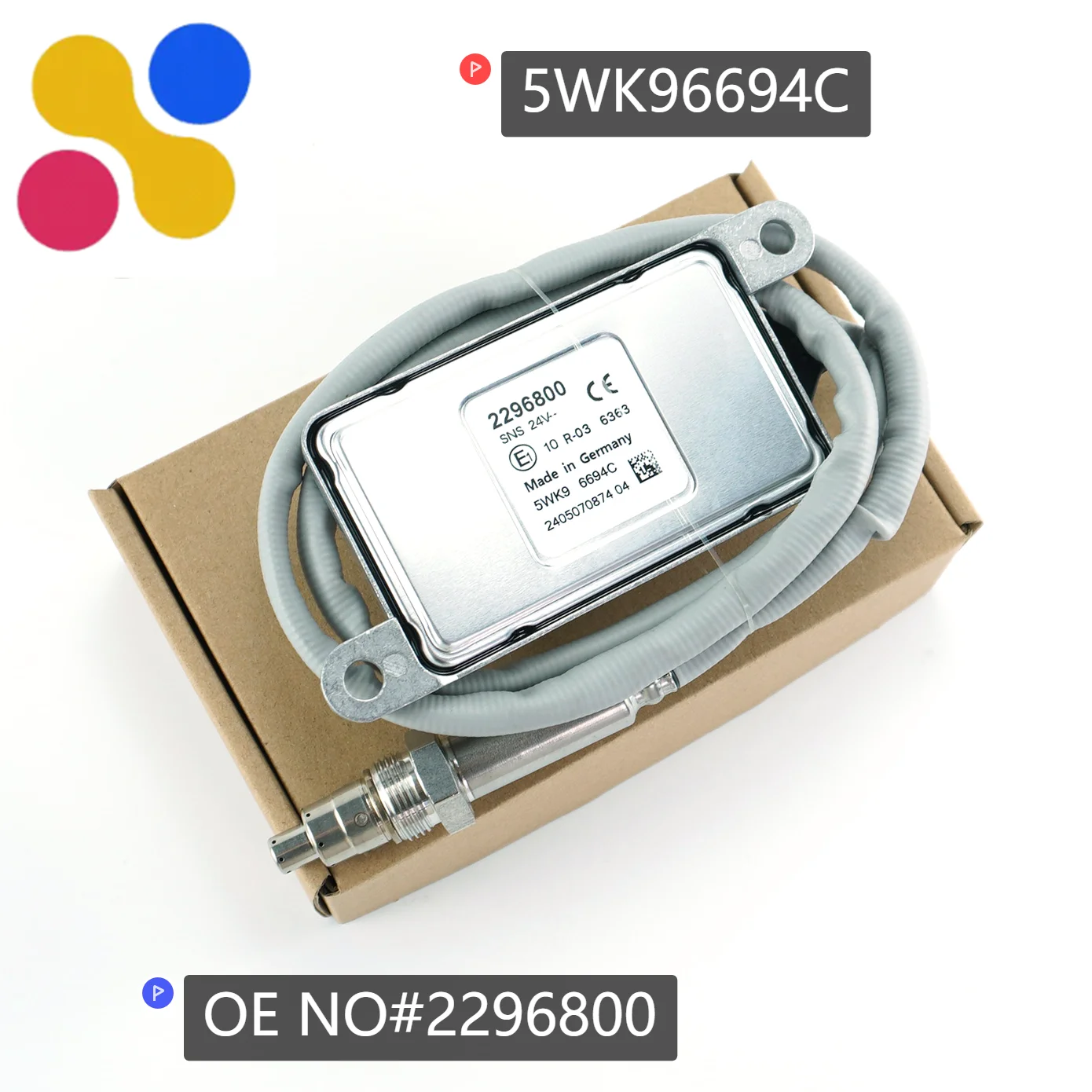5WK96694C 2296800 New Wholesale Nitrogen Oxygen Sensor 5WK9 6694C NOx Sensor for Scania Euro6 Truck Parts
5WK96694C 2296800 New Wholesale Nitrogen Oxygen Sensor 5WK9 6694C NOx Sensor for Scania Euro6 Truck Parts