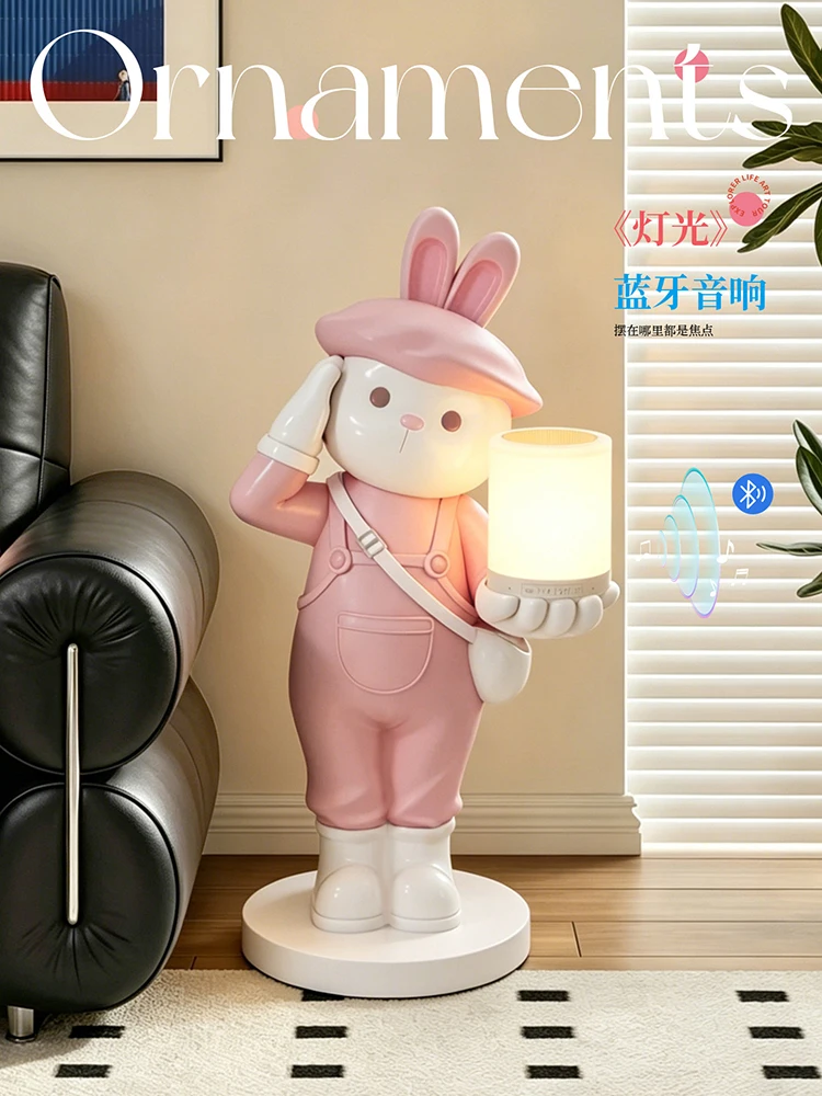 Home Decor Cartoon Salute Cute Rabbit Statue Floor Lamp Ornament Living Room Sofa Large Sculpture Floor Decor Housewarming Gifts
Home Decor Cartoon Salute Cute Rabbit Statue Floor Lamp Ornament Living Room Sofa Large Sculpture Floor Decor Housewarming Gifts