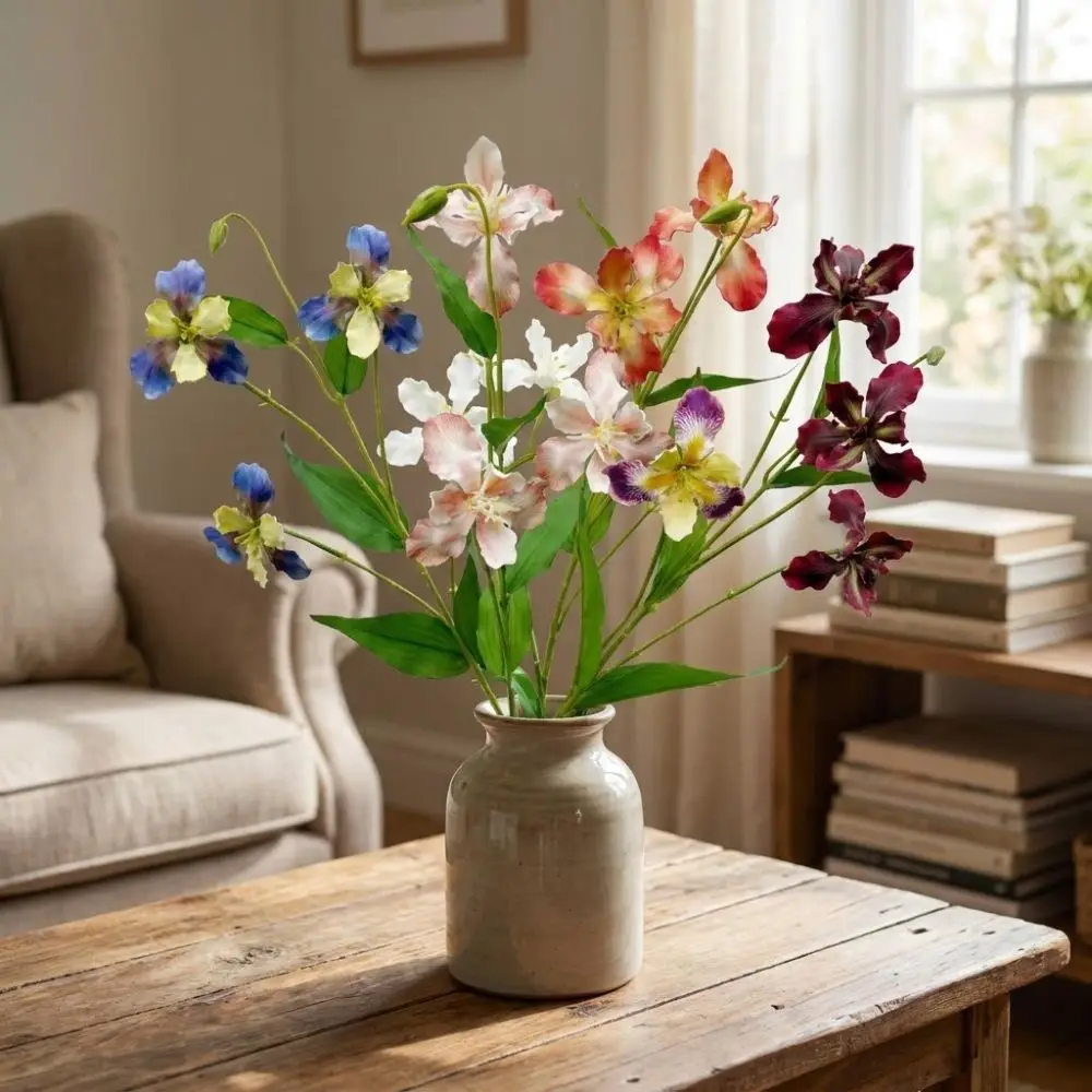Long Branch Artificial Iris Flower Branch Real Touch Handmade Luxury Fake Iris Stem Wither Resistant Realistic
Long Branch Artificial Iris Flower Branch Real Touch Handmade Luxury Fake Iris Stem Wither Resistant Realistic