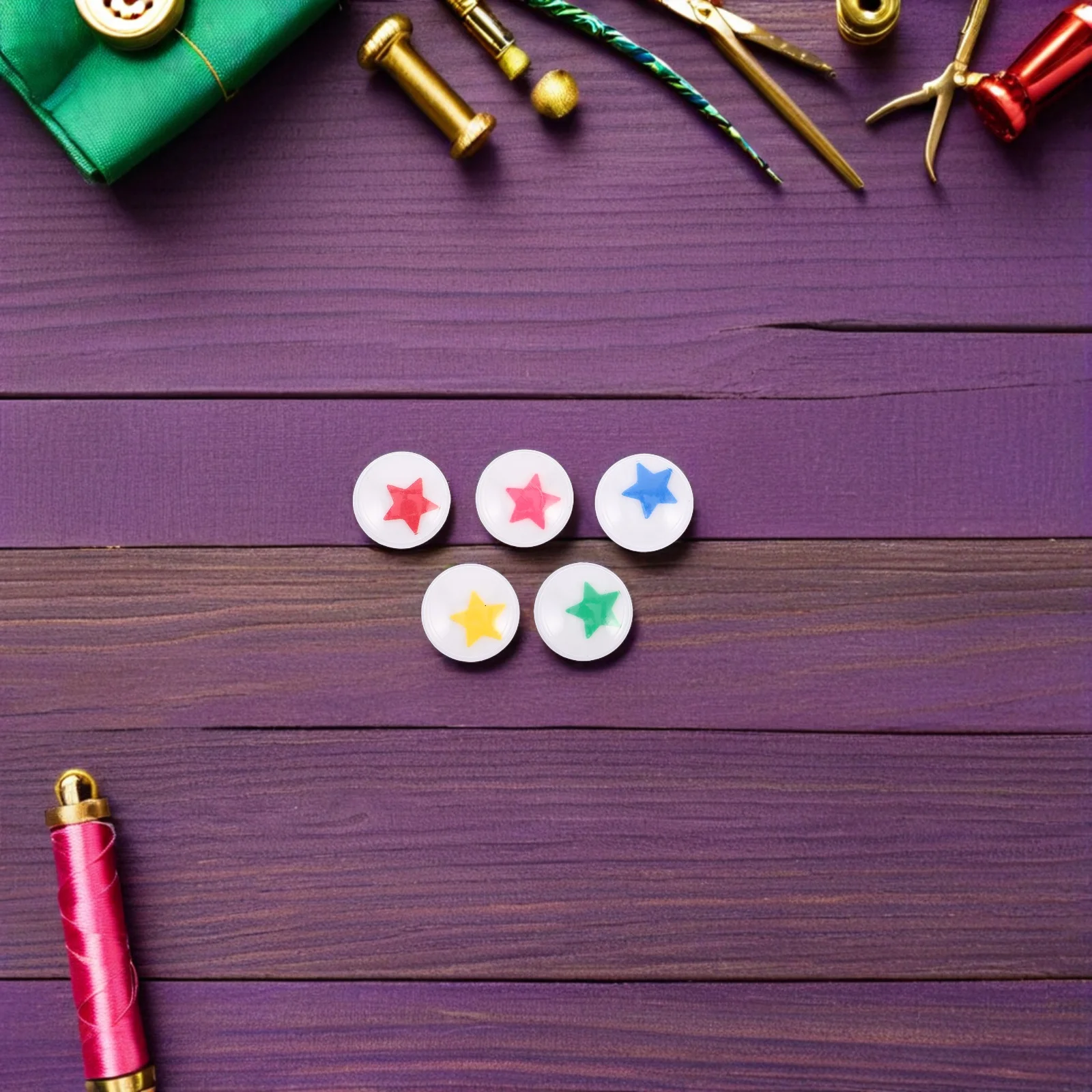 240Pcs Plastic Realistic Eyeballs Five-Pointed Star Movable Wiggle Eyes for Crafts DIY Handmade Decoration Self Adhesive
240Pcs Plastic Realistic Eyeballs Five-Pointed Star Movable Wiggle Eyes for Crafts DIY Handmade Decoration Self Adhesive