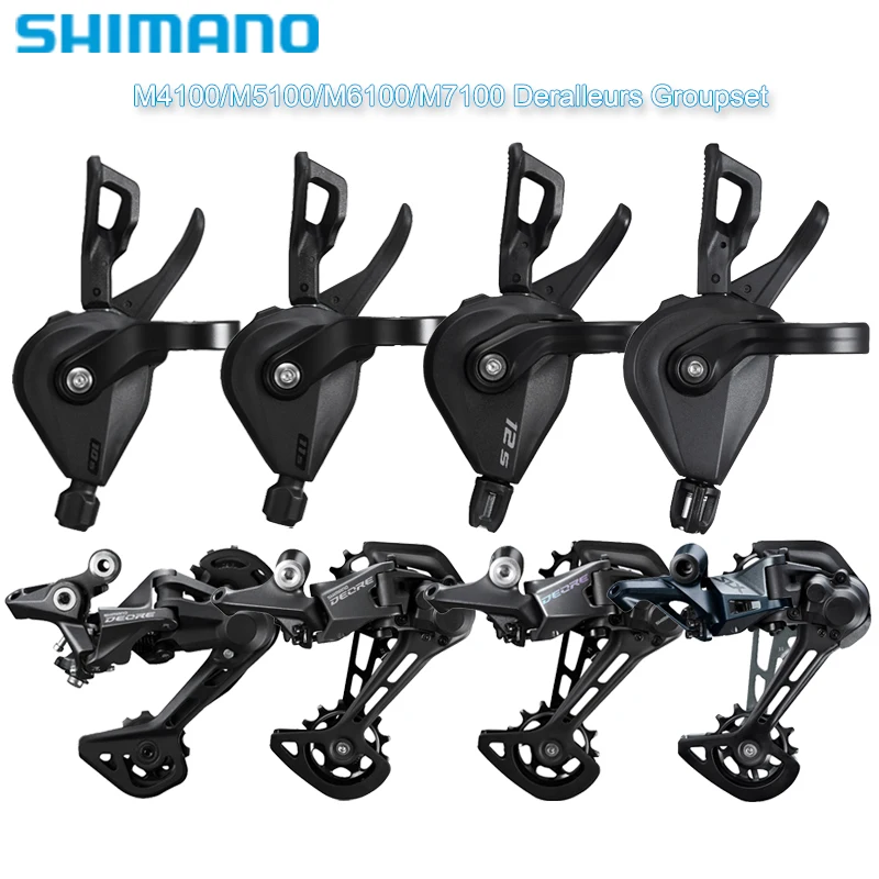 Переключатели передач Shimano M4100 M5100 M6100 M7100, групсет с рычагом переключения передач, задняя цепь, переключатель 10s 11s 12s для горного велосипеда, оригинал
Переключатели передач Shimano M4100 M5100 M6100 M7100, групсет с рычагом переключения передач, задняя цепь, переключатель 10s 11s 12s для горного велосипеда, оригинал