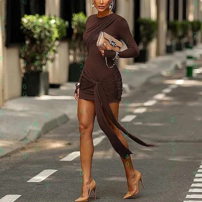Women's Bodycon Dress Long Sleeve Wrap Tie Fall Spring Summer Dresses Slim Fit Mini Skirt Dress
Women's Bodycon Dress Long Sleeve Wrap Tie Fall Spring Summer Dresses Slim Fit Mini Skirt Dress