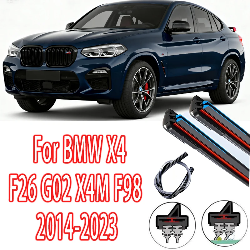 Для BMW X4 F26 G02 X4M F98 2014-2023 щетки стеклоочистителя переднего стекла 2 шт. аксессуары для окон 2015 2017 2018 2020 2022
Для BMW X4 F26 G02 X4M F98 2014-2023 щетки стеклоочистителя переднего стекла 2 шт. аксессуары для окон 2015 2017 2018 2020 2022