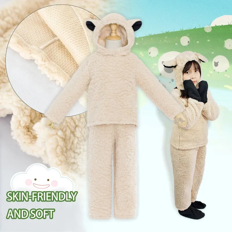 Sheep cartoon cute animal cospaly onesie Halloween Purim
Sheep cartoon cute animal cospaly onesie Halloween Purim