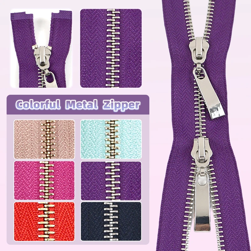 5# Metal Zipper Double Slider 80/100/120cm for Coat Jacket Clothes Sewing Replace Zip Garment Decor Accessories
5# Metal Zipper Double Slider 80/100/120cm for Coat Jacket Clothes Sewing Replace Zip Garment Decor Accessories