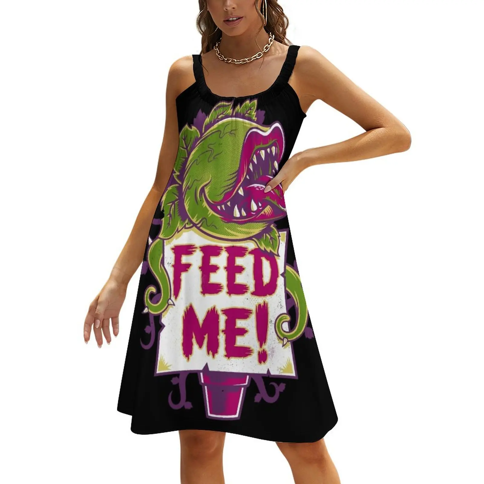 Feed Me - Creepy Cute Audrey Plant - Vintage Spooky Horror Musical Beach Sling Skirt Beachwear
Feed Me - Creepy Cute Audrey Plant - Vintage Spooky Horror Musical Beach Sling Skirt Beachwear
