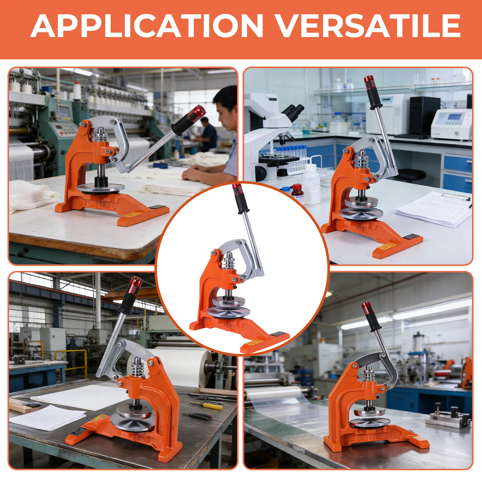 Round Sample Cutter 100cm² Textile Carpet Sample Cutter Cutting Thickness 0-10mm Blade Diameter 112.84mm for Carpet & Material
Round Sample Cutter 100cm² Textile Carpet Sample Cutter Cutting Thickness 0-10mm Blade Diameter 112.84mm for Carpet & Material