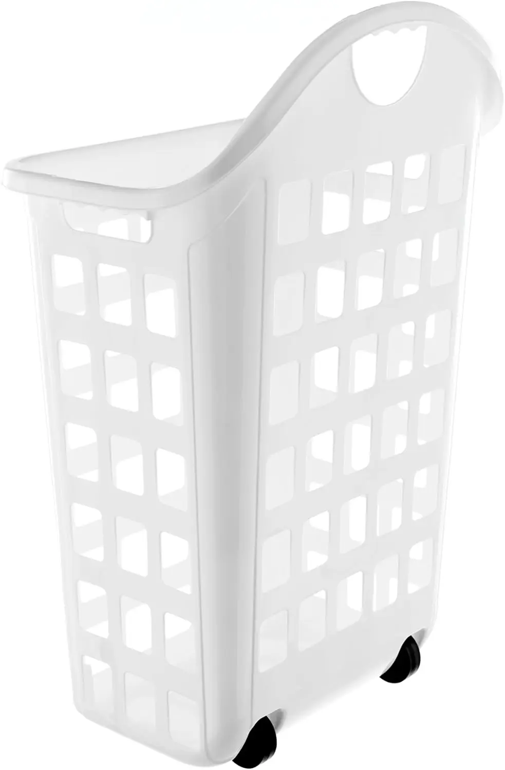 2-Bushel Rolling Laundry Hamper with Smooth Wheels, White
2-Bushel Rolling Laundry Hamper with Smooth Wheels, White