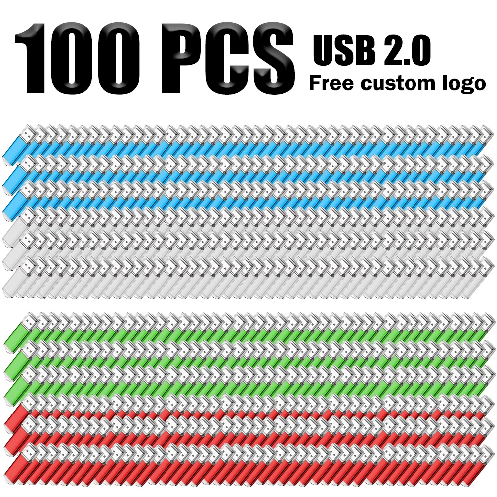 100pcs Wholesale Price Metal Usb 2.0 Flash Drive 4GB 8GB 16GB 32GB Usb Pendrive 64GB 128GB Memory Stick Free Custom Logo Gifts
100pcs Wholesale Price Metal Usb 2.0 Flash Drive 4GB 8GB 16GB 32GB Usb Pendrive 64GB 128GB Memory Stick Free Custom Logo Gifts
