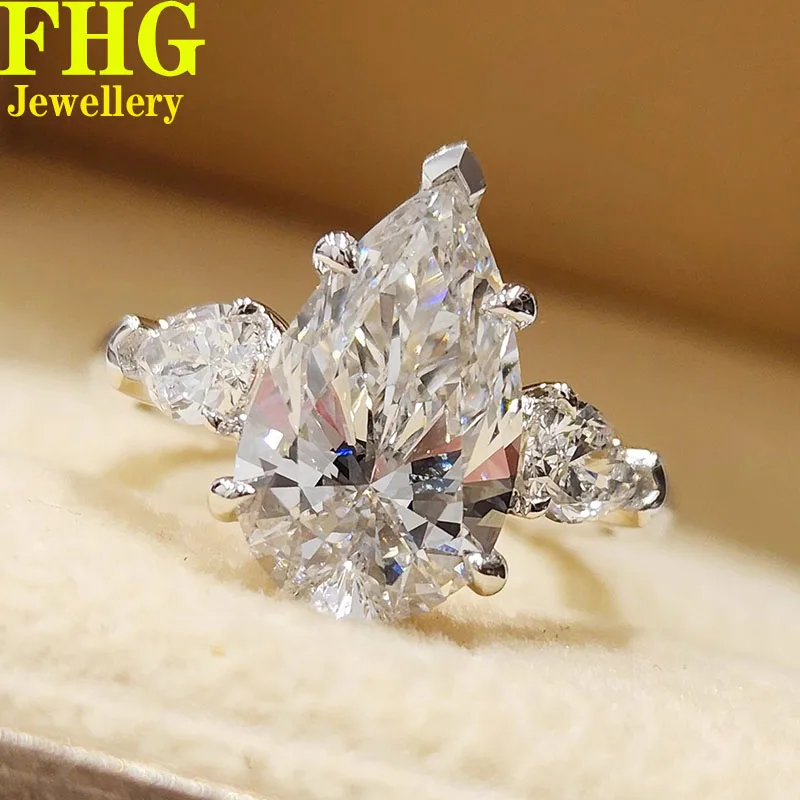 1 2 3 4 5 6 Carat Real Solid 18K White Gold Ring DVVS1 Pear moissanite Diamonds Women Wedding Party Engagement Ring Classic
1 2 3 4 5 6 Carat Real Solid 18K White Gold Ring DVVS1 Pear moissanite Diamonds Women Wedding Party Engagement Ring Classic