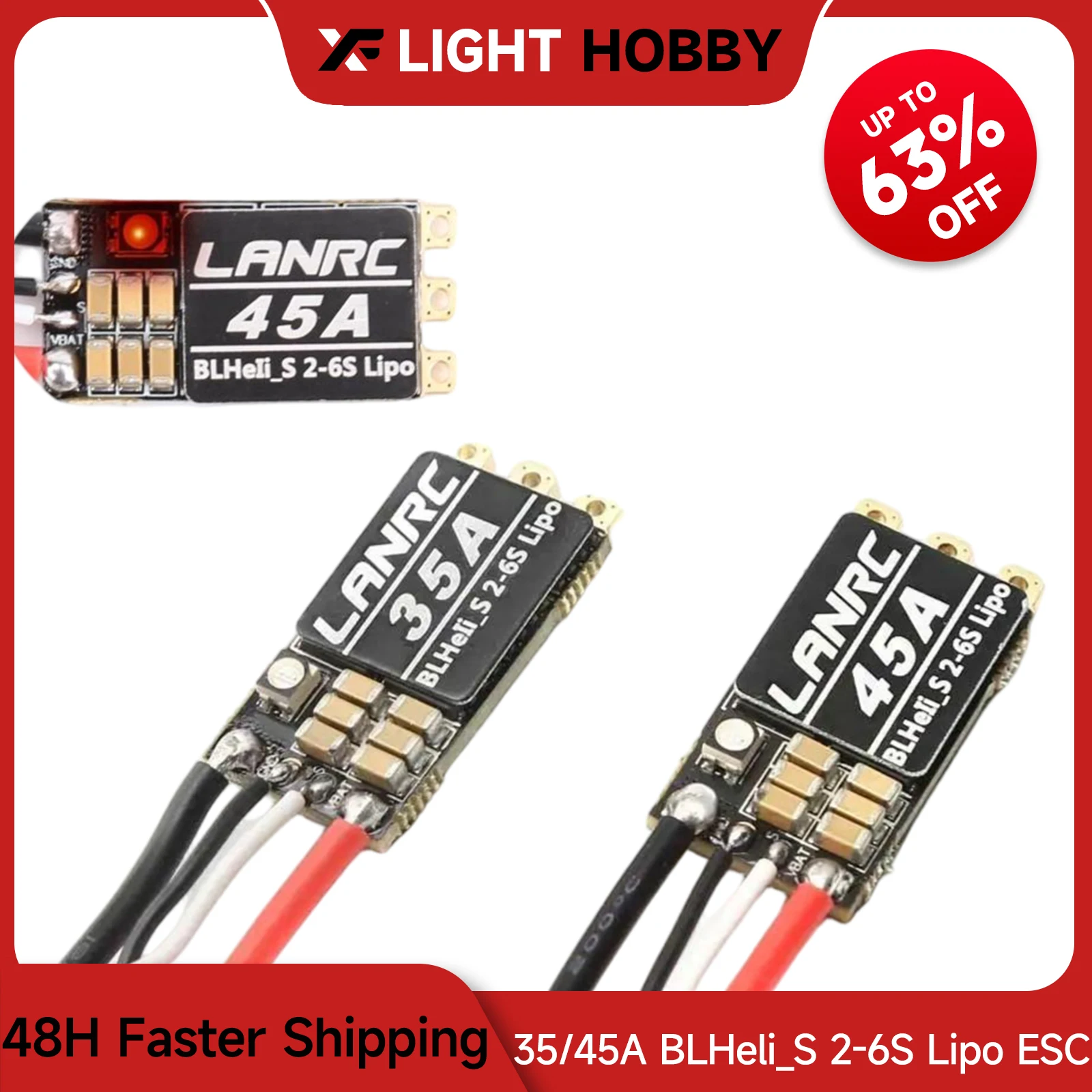 35A/45A LANRC BLHeli_S 2-6S Lipo ESC Встроенный программируемый RGB светодиод D-Shot 150/300/600 ONESHOT125 для RC FPV Drone Quadcopter
35A/45A LANRC BLHeli_S 2-6S Lipo ESC Встроенный программируемый RGB светодиод D-Shot 150/300/600 ONESHOT125 для RC FPV Drone Quadcopter
