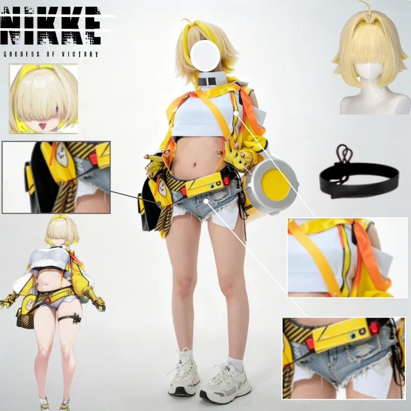 Nikke Elegg Cosplay Costume Full Set with Wig Gloves Accessories for Women Halloween Comic Con Cosplay Elegg Suits
Nikke Elegg Cosplay Costume Full Set with Wig Gloves Accessories for Women Halloween Comic Con Cosplay Elegg Suits