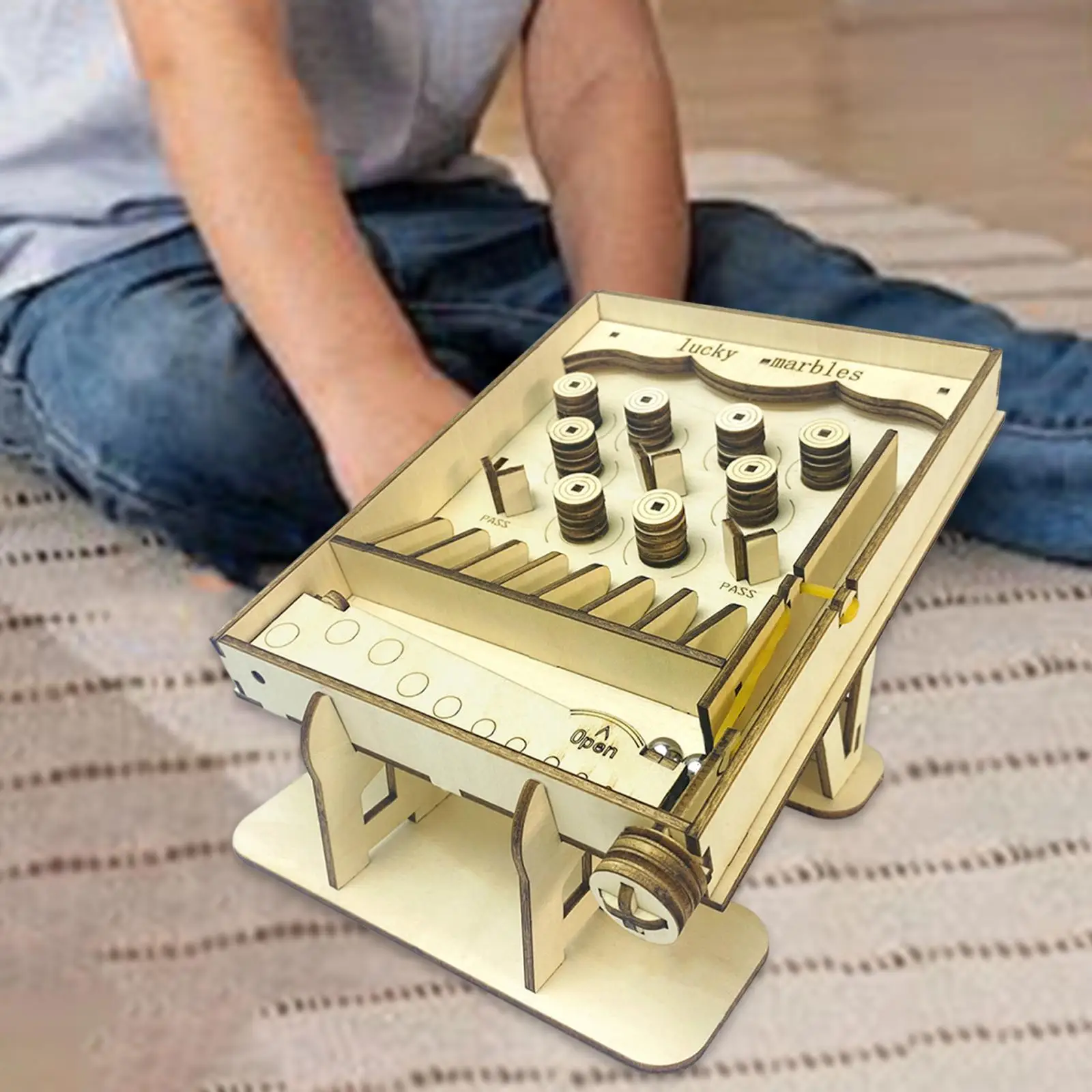 DIY 3D Wooden Puzzle Gift Miniature Pinball Machine Model Building Kit for Parent Child Ages 7 and up Kids Adults Children Party
DIY 3D Wooden Puzzle Gift Miniature Pinball Machine Model Building Kit for Parent Child Ages 7 and up Kids Adults Children Party