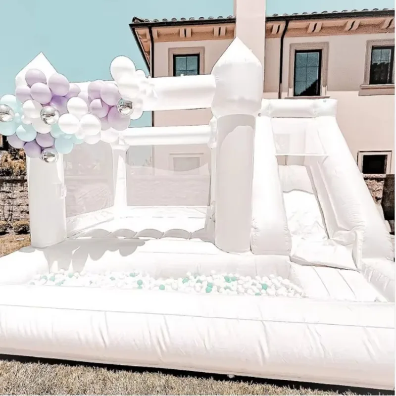 15x15feet Kids Bouncing Castle with Slide and Pit Pool Party Bounce House Inflatable White Combo
15x15feet Kids Bouncing Castle with Slide and Pit Pool Party Bounce House Inflatable White Combo