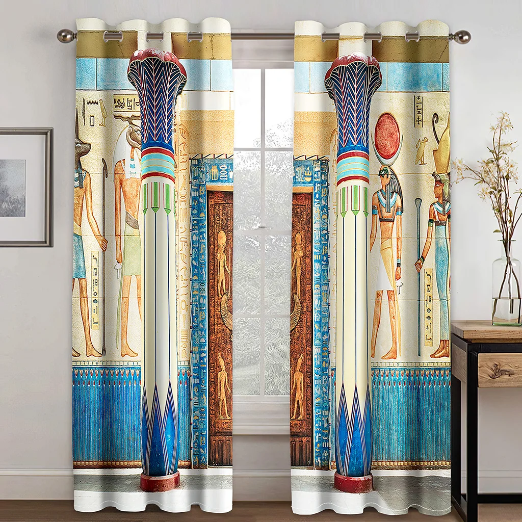 Ancient Egyptian Medieval Curtains for Living Room and Bedroom, Window Drapes, Old, Medieval, 2 Panel Set
Ancient Egyptian Medieval Curtains for Living Room and Bedroom, Window Drapes, Old, Medieval, 2 Panel Set