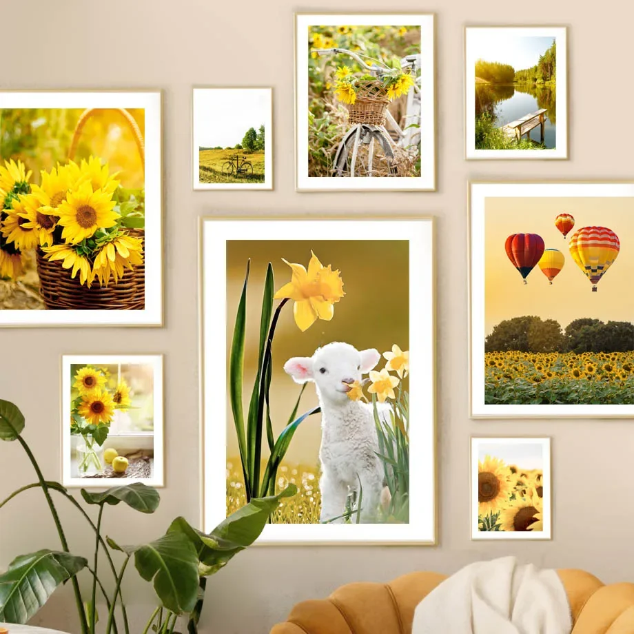 Spring Sunflower Idyllic Lake Landscape Wall Art Canvas Painting Nordic Posters And Prints Wall Pictures For Living Room Decor
Spring Sunflower Idyllic Lake Landscape Wall Art Canvas Painting Nordic Posters And Prints Wall Pictures For Living Room Decor