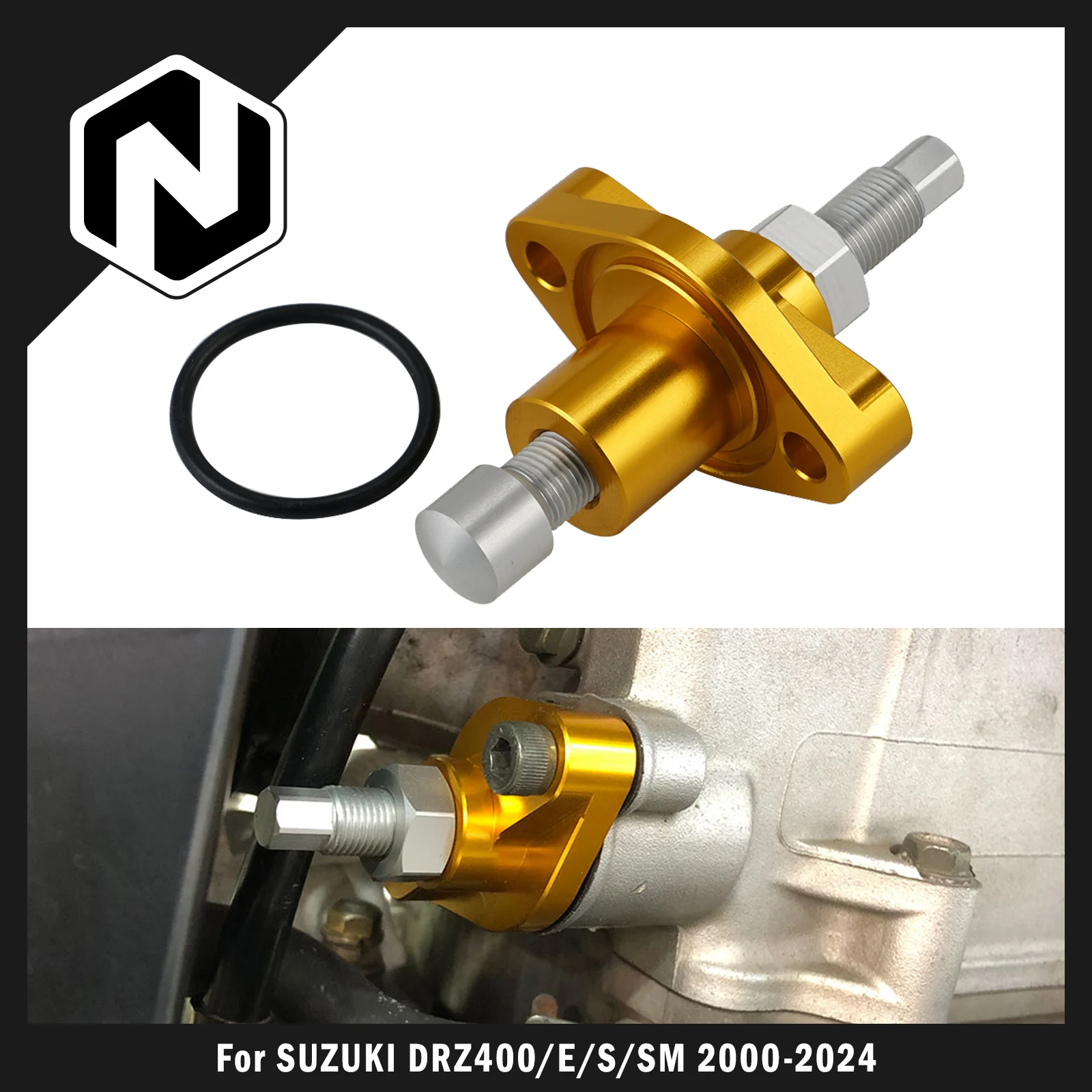 For Suzuki DRZ400 DRZ400E DRZ400S DRZ400SM DR-Z 400S 400SM 2000-2024 QuadSport LT-Z400 LTZ 400Z Manual Cam Chain Tensioner
For Suzuki DRZ400 DRZ400E DRZ400S DRZ400SM DR-Z 400S 400SM 2000-2024 QuadSport LT-Z400 LTZ 400Z Manual Cam Chain Tensioner