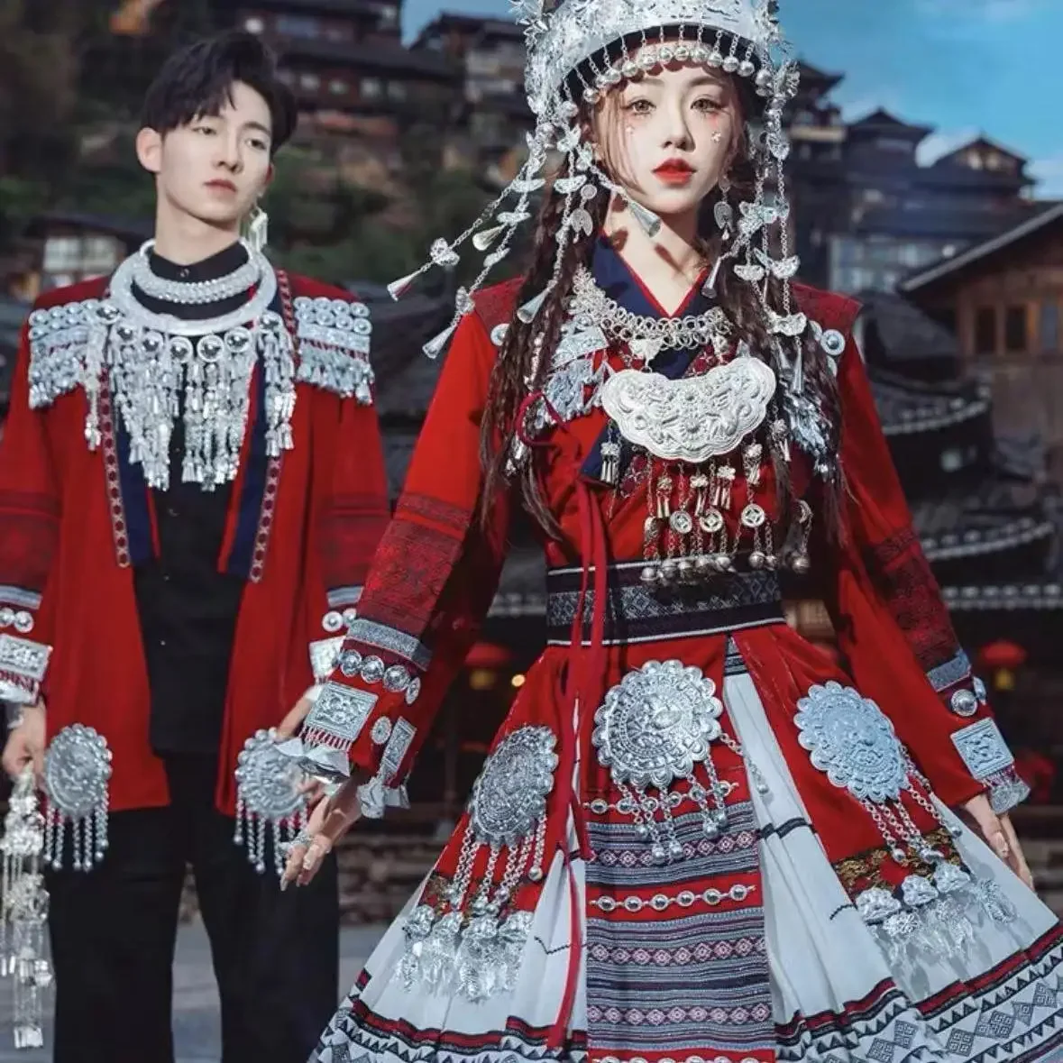Dress style, new wedding dress, travel photography set, Miao ethnic clothing, Amao photography couple style, ethnic minority, Tu
Dress style, new wedding dress, travel photography set, Miao ethnic clothing, Amao photography couple style, ethnic minority, Tu