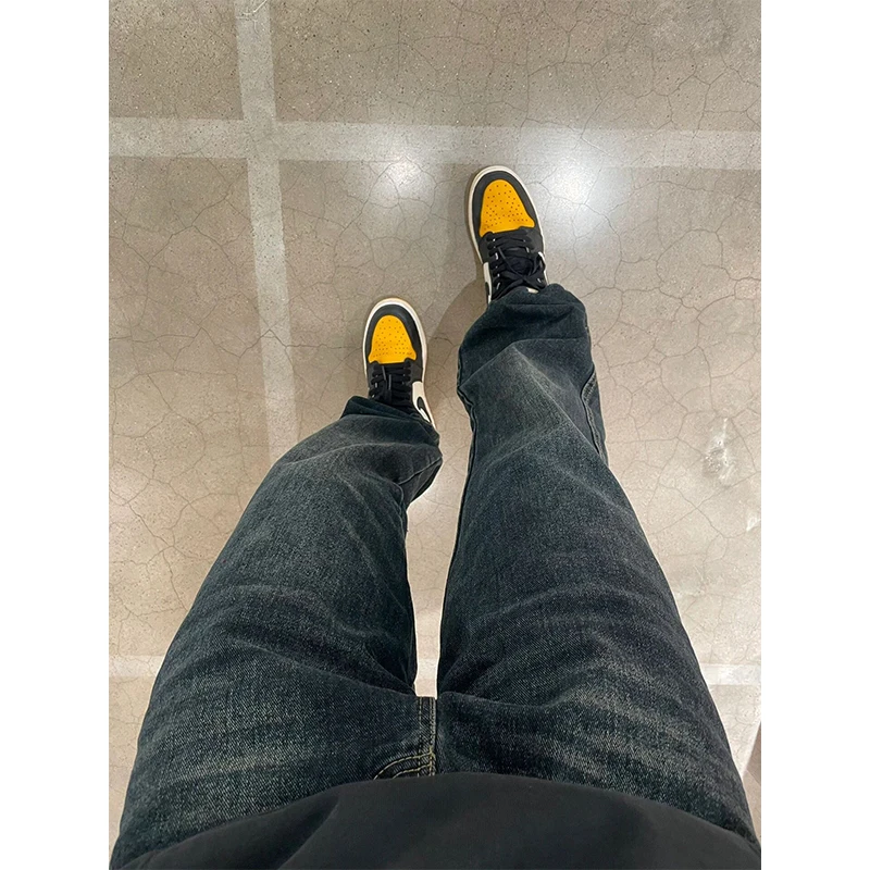 Deep Blue Men's Fce Lined Slim Fit Straight Leg Denim Jeans Autumn Winter High Street Sle Trendy Brand OOTD Casual Pants
Deep Blue Men's Fce Lined Slim Fit Straight Leg Denim Jeans Autumn Winter High Street Sle Trendy Brand OOTD Casual Pants