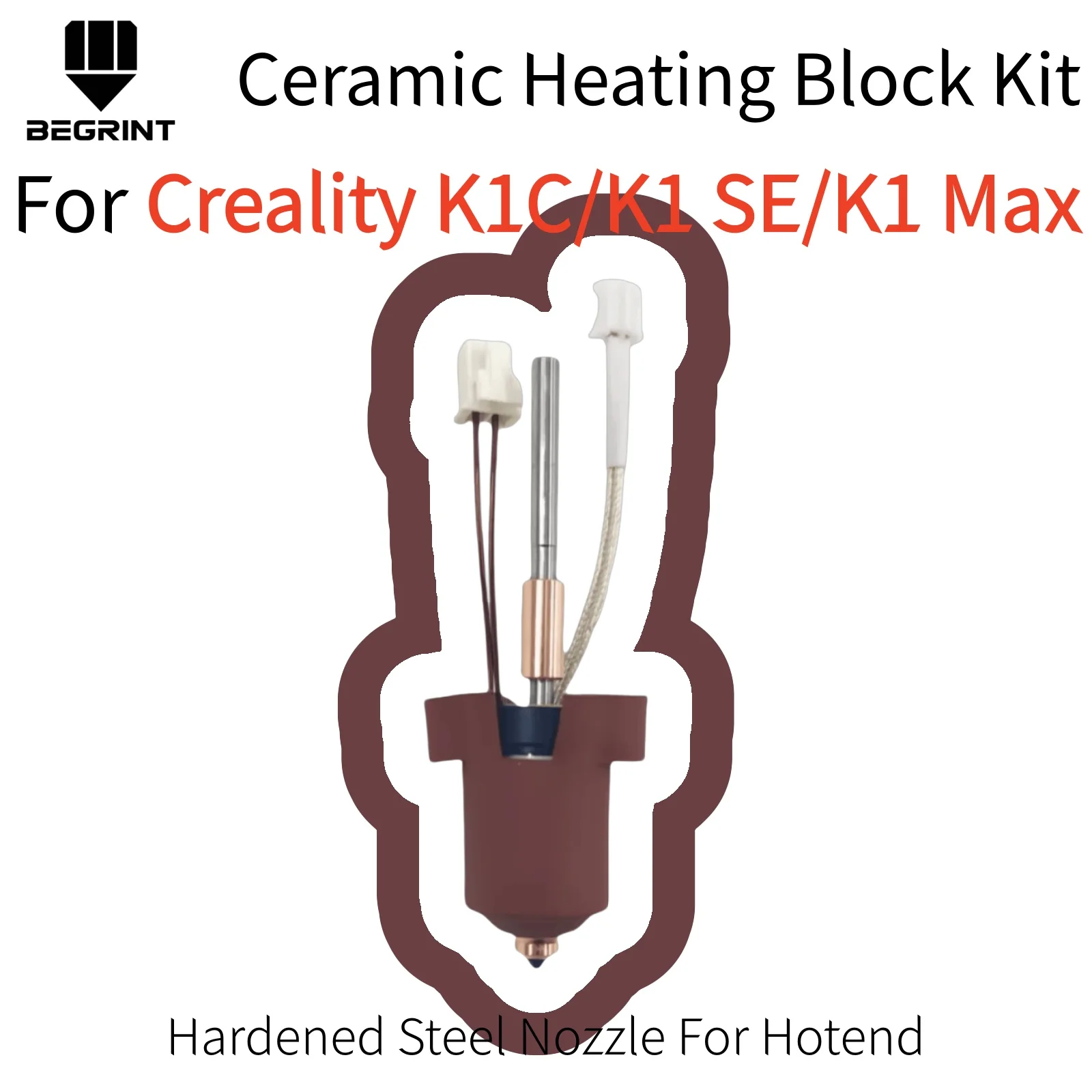 For Creality K1C K1 MAX K1 SE Hotend Kit High Flow Printing with Ceramic Heating Block, Quick Swap Nozzle Replacement Parts
For Creality K1C K1 MAX K1 SE Hotend Kit High Flow Printing with Ceramic Heating Block, Quick Swap Nozzle Replacement Parts