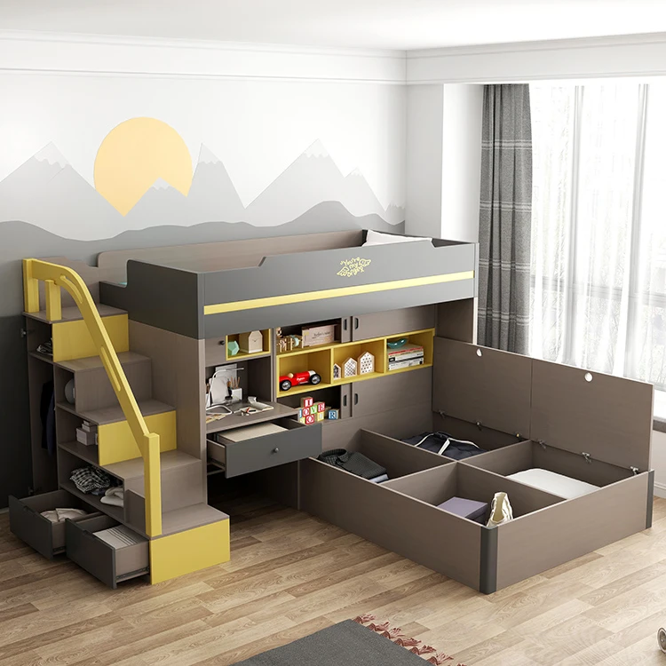 *Scandinavian Multifunctional Bedroom High and Low Mother Child Bed Double Decker Children Stair Bunk Bed for Kids With Closet
*Scandinavian Multifunctional Bedroom High and Low Mother Child Bed Double Decker Children Stair Bunk Bed for Kids With Closet