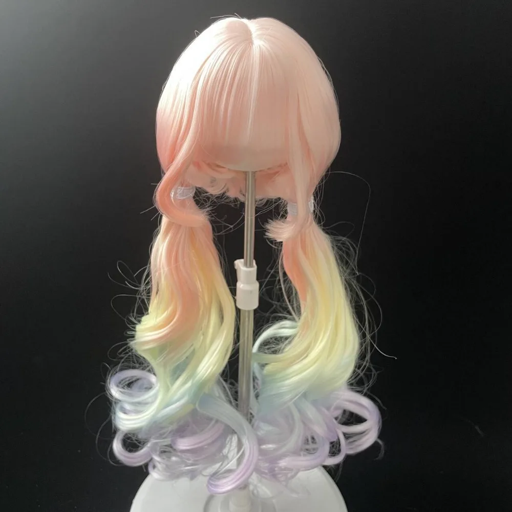 Rainbow Ombre High Temperature Fiber for 1/3 1/4 1/6 BJD Doll Wig Cute Double Ponytail Wavy Hair Doll Accessories Toys
Rainbow Ombre High Temperature Fiber for 1/3 1/4 1/6 BJD Doll Wig Cute Double Ponytail Wavy Hair Doll Accessories Toys