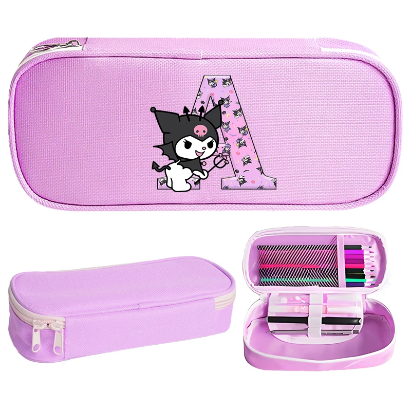 Kuromi Purple Pencil Case Girl Cartoon Anime A-Z Alphabet Pen Bag Student Large Capacity Portable Stationery Bag Cute Pen Pouch
Kuromi Purple Pencil Case Girl Cartoon Anime A-Z Alphabet Pen Bag Student Large Capacity Portable Stationery Bag Cute Pen Pouch